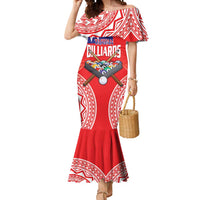 Personalised Taiwan Billiards Mermaid Dress Eight-ball Pool Polynesia Tattoo LT14 Women Red - Polynesian Pride