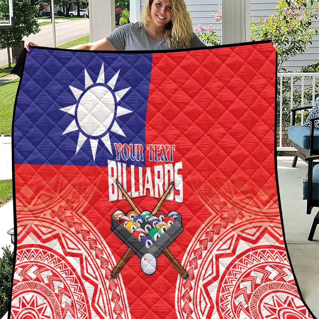 Personalised Taiwan Billiards Quilt Eight-ball Pool Polynesia Tattoo LT14 Red - Polynesian Pride