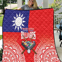 Personalised Taiwan Billiards Quilt Eight-ball Pool Polynesia Tattoo LT14 Red - Polynesian Pride