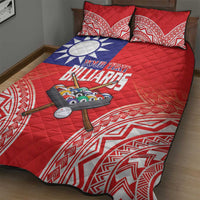 Personalised Taiwan Billiards Quilt Bed Set Eight-ball Pool Polynesia Tattoo LT14 - Polynesian Pride