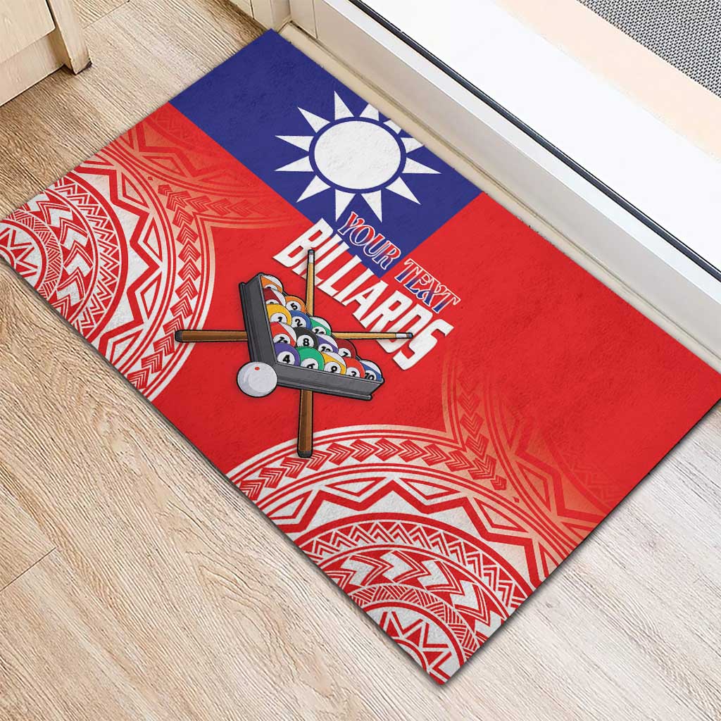 Personalised Taiwan Billiards Rubber Doormat Eight-ball Pool Polynesia Tattoo LT14 - Polynesian Pride