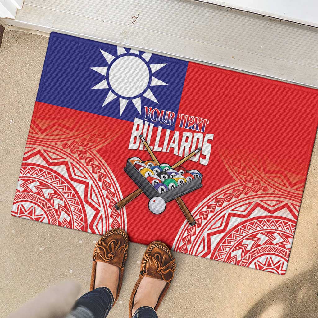 Personalised Taiwan Billiards Rubber Doormat Eight-ball Pool Polynesia Tattoo LT14 - Polynesian Pride