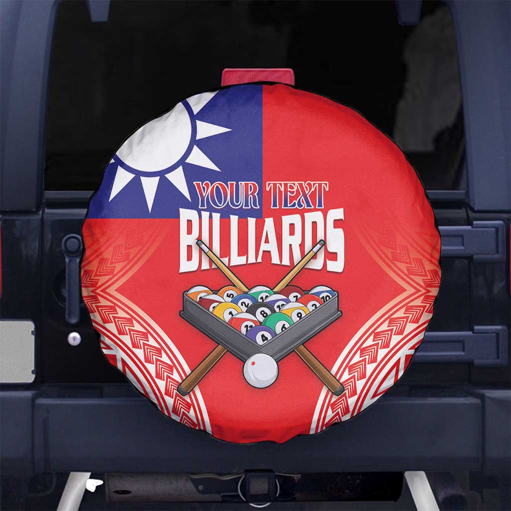 Personalised Taiwan Billiards Spare Tire Cover Eight-ball Pool Polynesia Tattoo LT14 No hole Red - Polynesian Pride