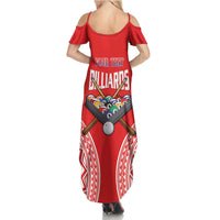 Personalised Taiwan Billiards Summer Maxi Dress Eight-ball Pool Polynesia Tattoo LT14 - Polynesian Pride