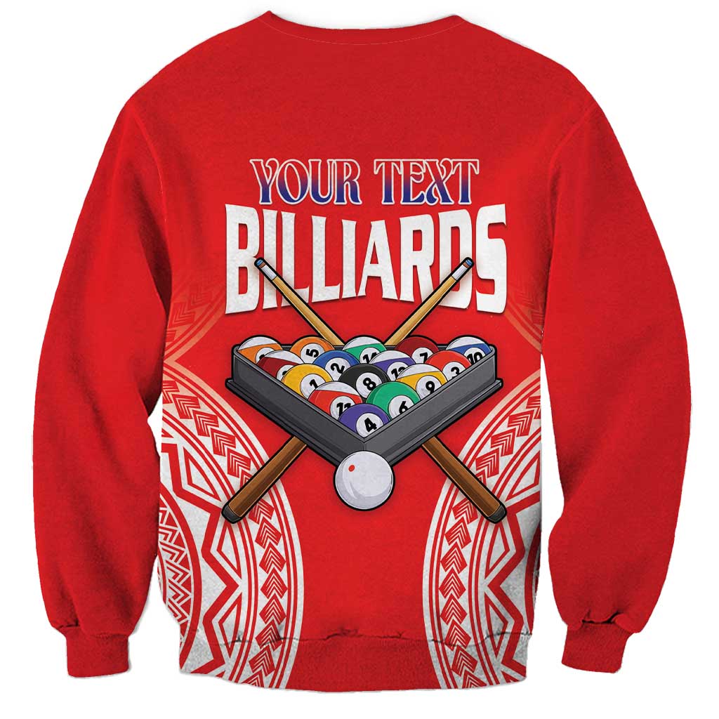 Personalised Taiwan Billiards Sweatshirt Eight-ball Pool Polynesia Tattoo LT14 - Polynesian Pride