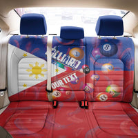 Personalised Philippines Billiards Back Car Seat Cover Cue With Balls Flag Style LT14 - Polynesian Pride