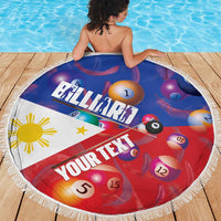 Personalised Philippines Billiards Beach Blanket Cue With Balls Flag Style LT14 - Polynesian Pride