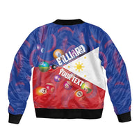 Personalised Philippines Billiards Bomber Jacket Cue With Balls Flag Style LT14 - Polynesian Pride