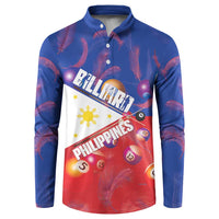 Personalised Philippines Billiards Button Sweatshirt Cue With Balls Flag Style LT14 Red - Polynesian Pride