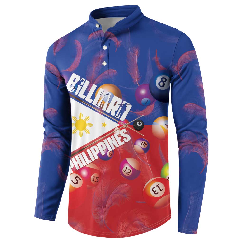 Personalised Philippines Billiards Button Sweatshirt Cue With Balls Flag Style LT14 - Polynesian Pride