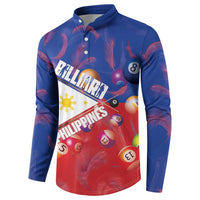Personalised Philippines Billiards Button Sweatshirt Cue With Balls Flag Style LT14 - Polynesian Pride