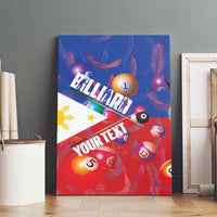Personalised Philippines Billiards Canvas Wall Art Cue With Balls Flag Style LT14 - Polynesian Pride