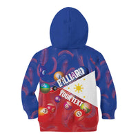 Personalised Philippines Billiards Kid Hoodie Cue With Balls Flag Style LT14 - Polynesian Pride