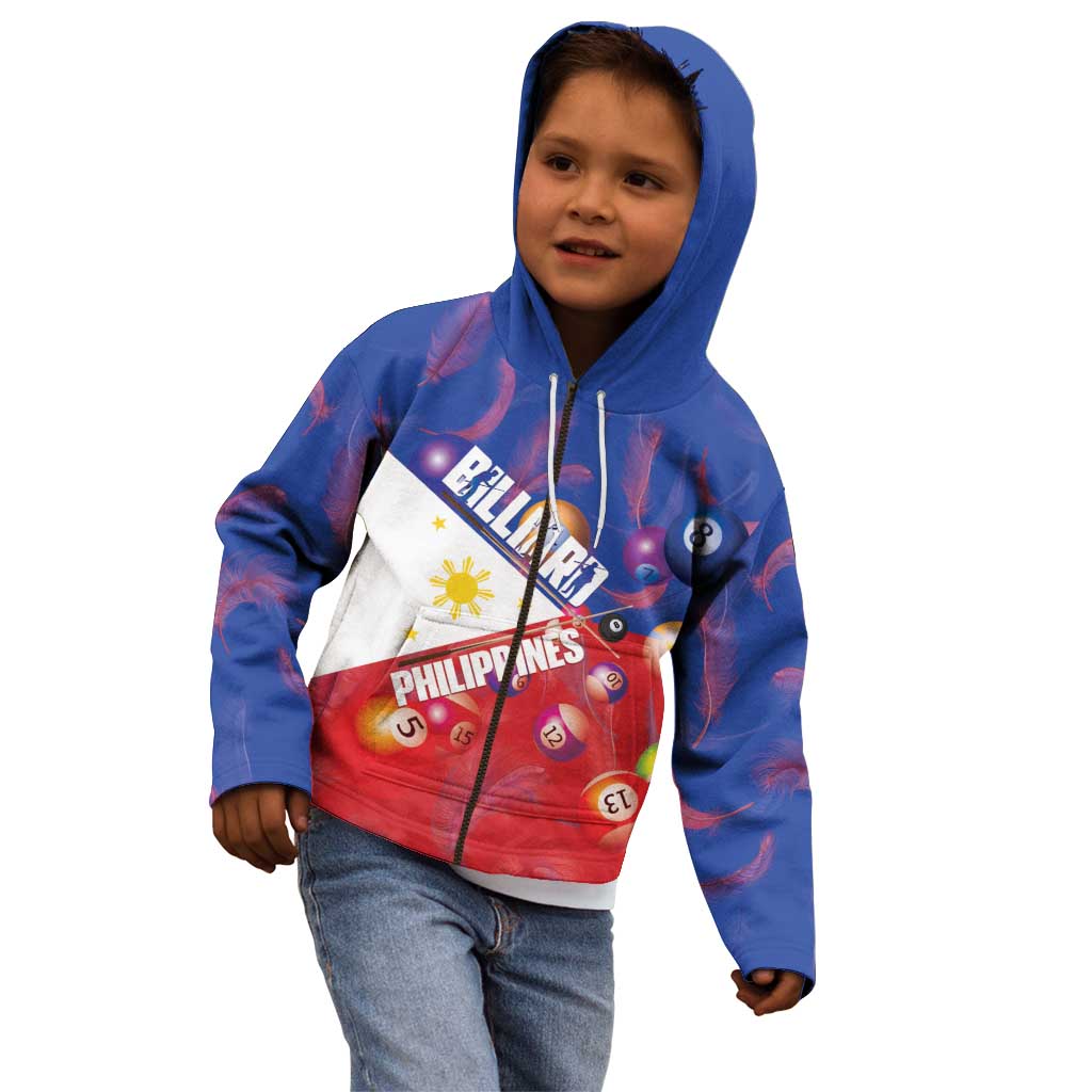 Personalised Philippines Billiards Kid Hoodie Cue With Balls Flag Style LT14 - Polynesian Pride