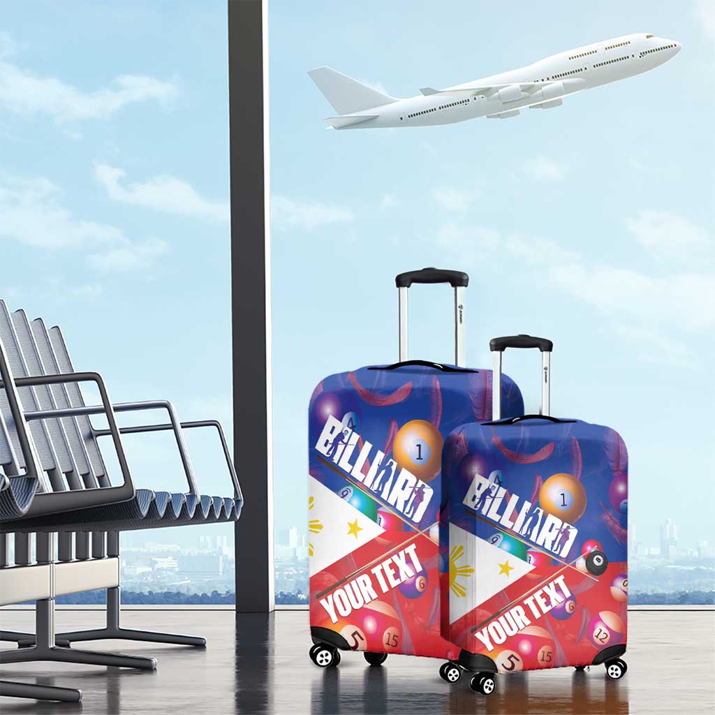 Personalised Philippines Billiards Luggage Cover Cue With Balls Flag Style LT14 - Polynesian Pride