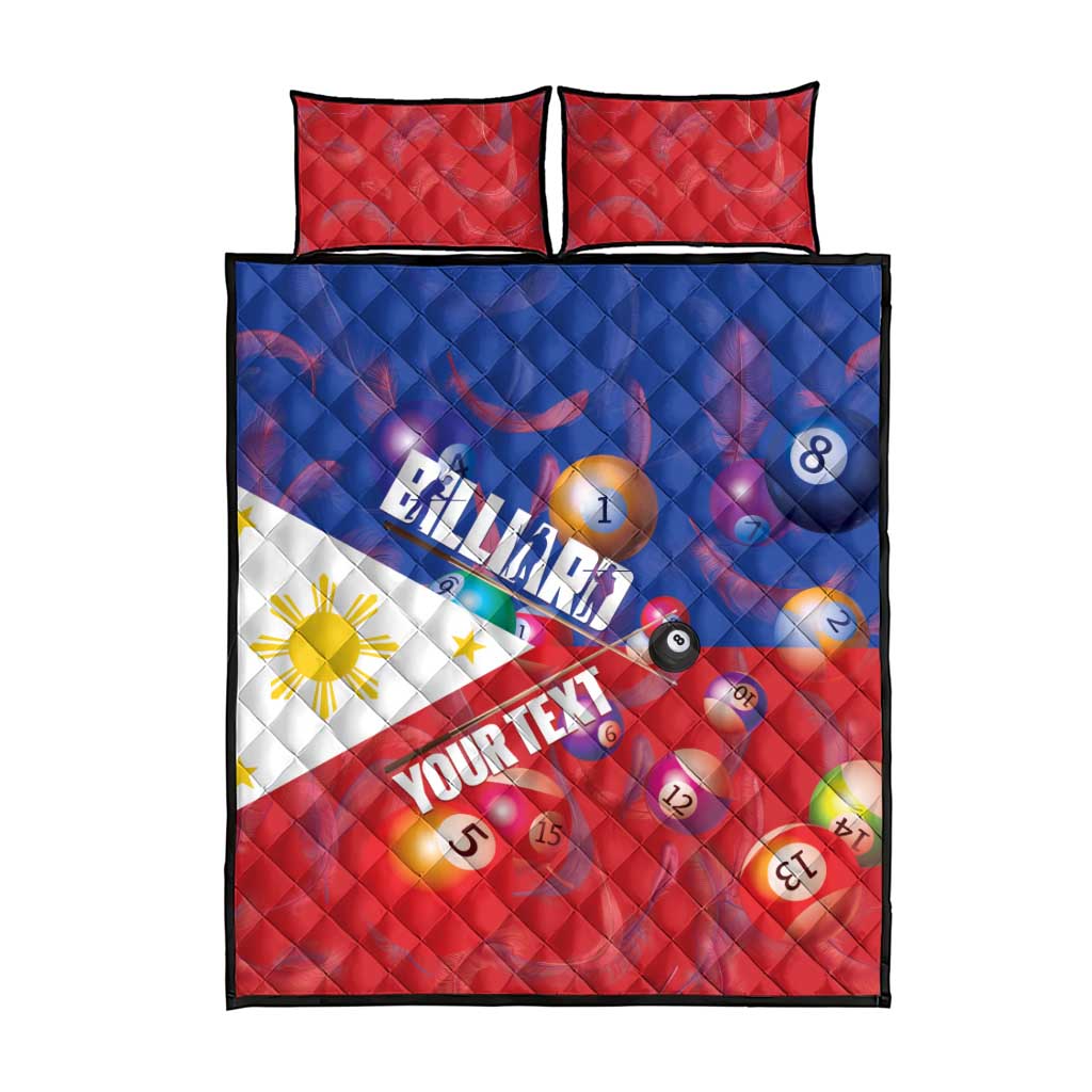 Personalised Philippines Billiards Quilt Bed Set Cue With Balls Flag Style LT14 - Polynesian Pride
