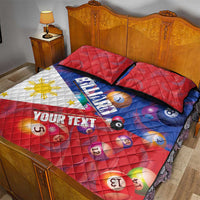 Personalised Philippines Billiards Quilt Bed Set Cue With Balls Flag Style LT14 - Polynesian Pride