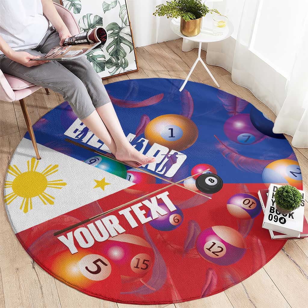 Personalised Philippines Billiards Round Carpet Cue With Balls Flag Style LT14 - Polynesian Pride