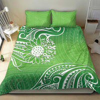 Polynesia Depression Awareness Bedding Set Sunflower Green Ribbons Polynesian Tattoo LT14 - Polynesian Pride