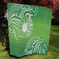 Polynesia Depression Awareness Quilt Sunflower Green Ribbons Polynesian Tattoo LT14 - Polynesian Pride
