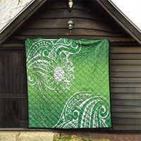 Polynesia Depression Awareness Quilt Sunflower Green Ribbons Polynesian Tattoo LT14 - Polynesian Pride