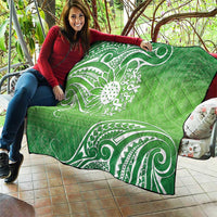 Polynesia Depression Awareness Quilt Sunflower Green Ribbons Polynesian Tattoo LT14 - Polynesian Pride