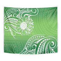 Polynesia Depression Awareness Tapestry Sunflower Green Ribbons Polynesian Tattoo LT14 - Polynesian Pride