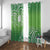 Polynesia Depression Awareness Window Curtain Sunflower Green Ribbons Polynesian Tattoo