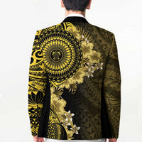 Vanuatu Blazer Hibisus Polynesian Pattern Gold LT14 - Polynesian Pride
