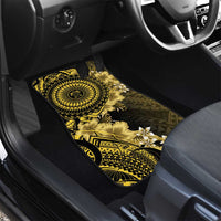 Vanuatu Car Mats Hibisus Polynesian Pattern Gold LT14 - Polynesian Pride