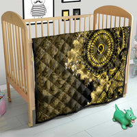 Vanuatu Quilt Hibisus Polynesian Pattern Gold LT14 - Polynesian Pride