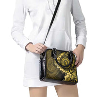 Vanuatu Shoulder Handbag Hibisus Polynesian Pattern Gold LT14 - Polynesian Pride