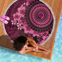 Vanuatu Beach Blanket Hibisus Polynesian Pattern Pink LT14 - Polynesian Pride
