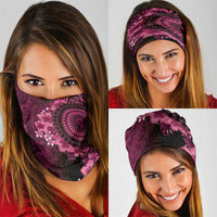 Vanuatu Neck Gaiter Hibisus Polynesian Pattern Pink LT14 - Polynesian Pride