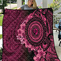 Vanuatu Quilt Hibisus Polynesian Pattern Pink LT14 Pink - Polynesian Pride