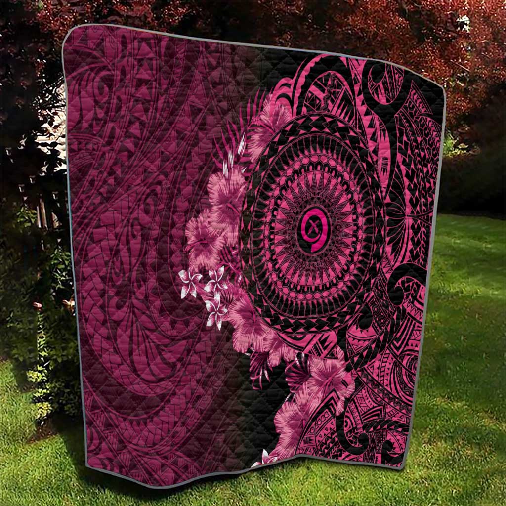 Vanuatu Quilt Hibisus Polynesian Pattern Pink LT14 - Polynesian Pride