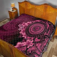 Vanuatu Quilt Hibisus Polynesian Pattern Pink LT14 - Polynesian Pride