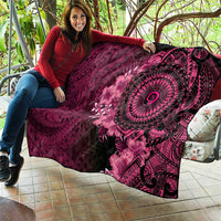 Vanuatu Quilt Hibisus Polynesian Pattern Pink LT14 - Polynesian Pride