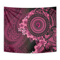 Vanuatu Tapestry Hibisus Polynesian Pattern Pink LT14 - Polynesian Pride