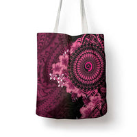Vanuatu Tote Bag Hibisus Polynesian Pattern Pink LT14 - Polynesian Pride