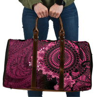 Vanuatu Travel Bag Hibisus Polynesian Pattern Pink LT14 Pink - Polynesian Pride