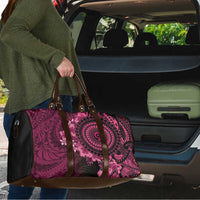 Vanuatu Travel Bag Hibisus Polynesian Pattern Pink LT14 - Polynesian Pride