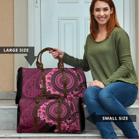 Vanuatu Travel Bag Hibisus Polynesian Pattern Pink LT14 - Polynesian Pride