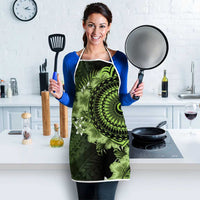 Vanuatu Apron Hibisus Polynesian Pattern Green LT14 - Polynesian Pride