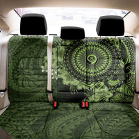 Vanuatu Back Car Seat Cover Hibisus Polynesian Pattern Green LT14 - Polynesian Pride