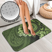 Vanuatu Bathroom Set Hibisus Polynesian Pattern Green LT14 - Polynesian Pride