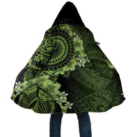 Vanuatu Cloak Hibisus Polynesian Pattern Green LT14 Unisex Green - Polynesian Pride
