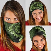 Vanuatu Neck Gaiter Hibisus Polynesian Pattern Green LT14 - Polynesian Pride