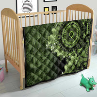 Vanuatu Quilt Hibisus Polynesian Pattern Green LT14 - Polynesian Pride