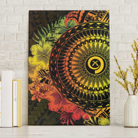 Vanuatu Canvas Wall Art Hibisus Polynesian Pattern Reggae LT14 Without Frame Reggae - Polynesian Pride